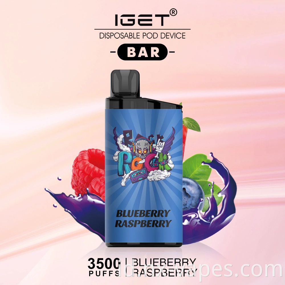 OEM IGET BAR 3500 Puffs Terbaik Produsen Vape Iget